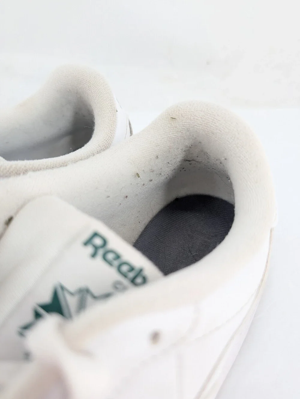 Reebok Club Memt White Clover Green Preppy Sporty Athletic Sneakers Size 10